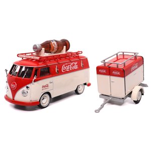 Coca Cola Volkswagen Kombi T1 (1960) with trailer (Motor City Classics 1:43)