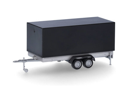  trailer with canvas, black (Herpa 1:87)