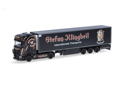 Stefan Klingbeil Scania CS20 HD refrigerated box semitrailer (Herpa 1:87)