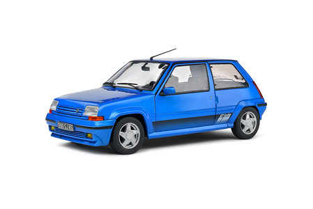 Blue Renault 5 GT Turbo MK2 '89 (Solido 1:18)