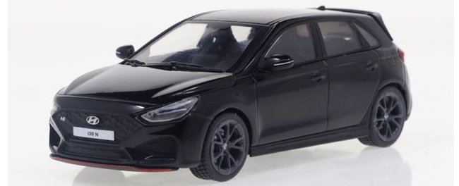 Black Hyundai I30N '22 (Solido 1:43)