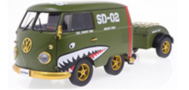  VW T1 Kool Kombi + trailer '50 (Solido 1:18)