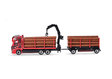 Wurm Transporte Scania CR20 HD wood transport trailer truck (Herpa 1:87)